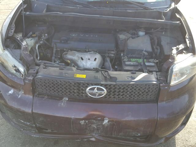 JTLKE50EX91090496 - 2009 TOYOTA SCION XB Bənövşəyi foto 7