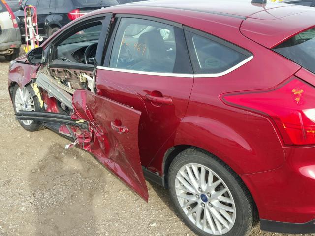 1FADP3N24DL123609 - 2013 FORD FOCUS TITA RED photo 10