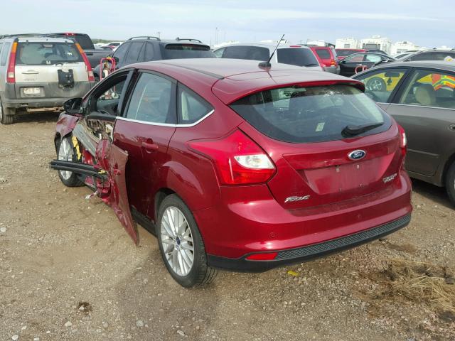 1FADP3N24DL123609 - 2013 FORD FOCUS TITA RED photo 3