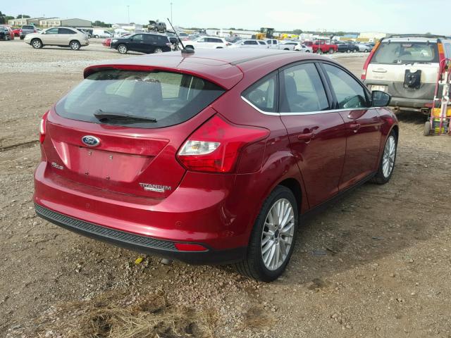 1FADP3N24DL123609 - 2013 FORD FOCUS TITA RED photo 4