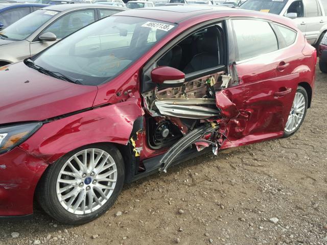 1FADP3N24DL123609 - 2013 FORD FOCUS TITA RED photo 9