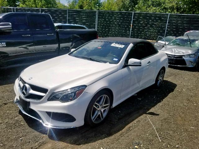 WDDKK6FF8GF339202 - 2016 MERCEDES-BENZ E 400 WHITE photo 2