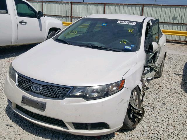 KNAFU4A2XB5402973 - 2011 KIA FORTE EX WHITE photo 2