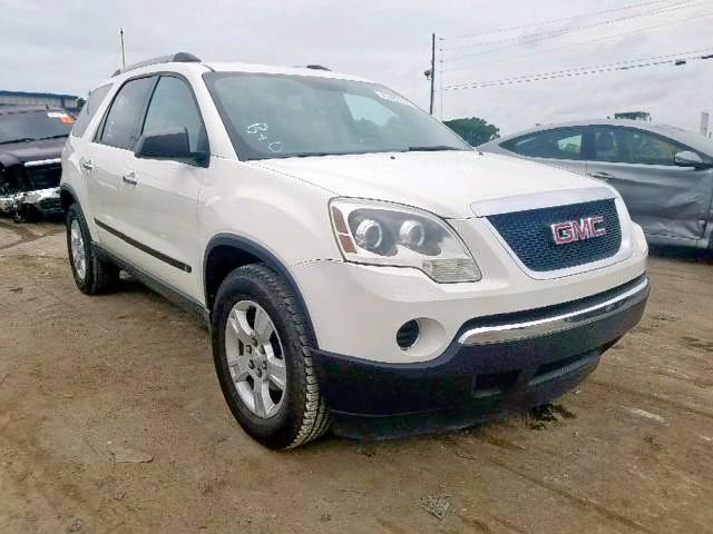 1GKLRKED1AJ156784 - 2010 GMC ACADIA SL WHITE photo 1