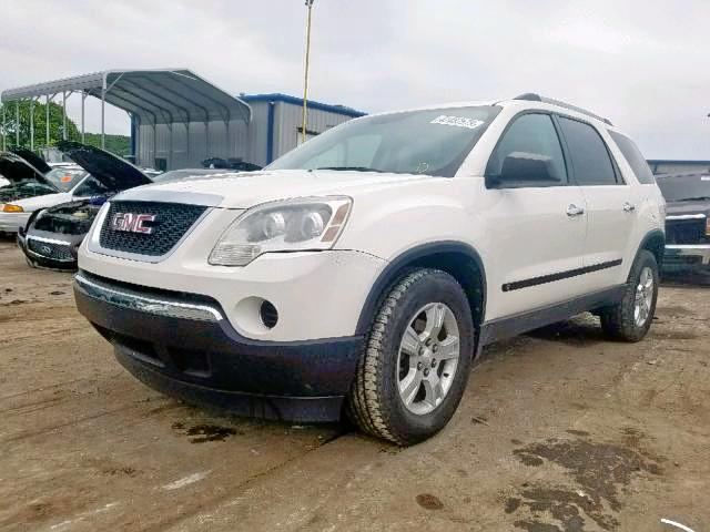 1GKLRKED1AJ156784 - 2010 GMC ACADIA SL WHITE photo 2