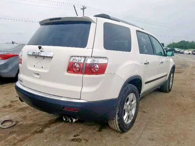 1GKLRKED1AJ156784 - 2010 GMC ACADIA SL WHITE photo 4