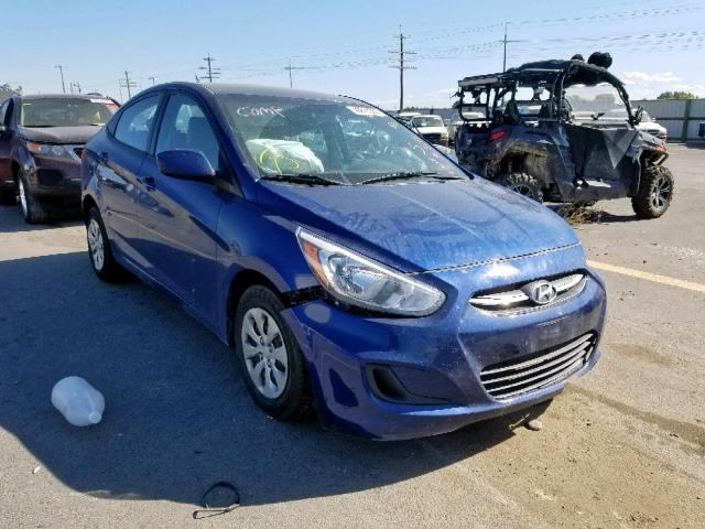 KMHCT4AE1GU089887 - 2016 HYUNDAI ACCENT SE BLUE photo 1