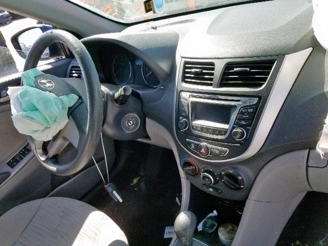 KMHCT4AE1GU089887 - 2016 HYUNDAI ACCENT SE BLUE photo 9