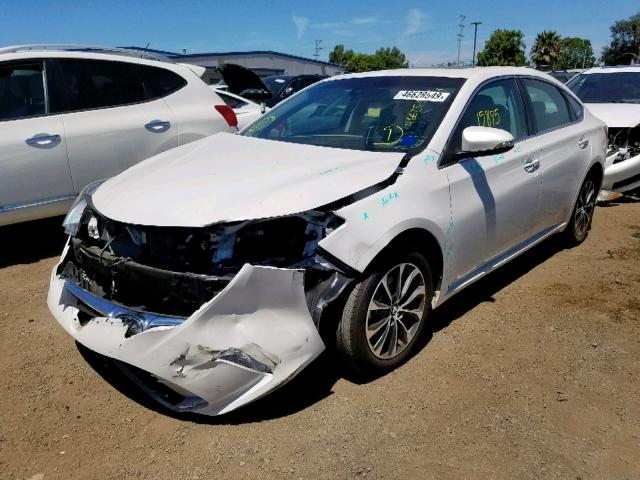 4T1BK1EB0HU260093 - 2017 TOYOTA AVALON XLE WHITE photo 2