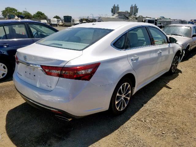 4T1BK1EB0HU260093 - 2017 TOYOTA AVALON XLE WHITE photo 4