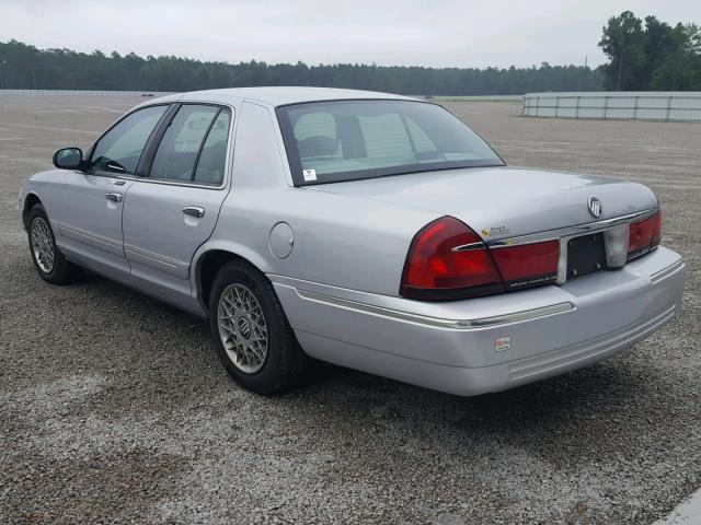 2MEFM74W5WX604495 - 1998 MERCURY GRAND MARQ SILVER photo 3