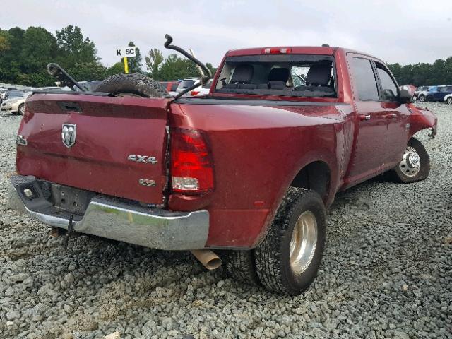 3C63DRHL8CG287535 - 2012 DODGE RAM 3500 S BURGUNDY photo 4