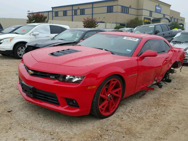 2G1FK1EJ3F9203077 - 2015 CHEVROLET CAMARO 2SS RED photo 2