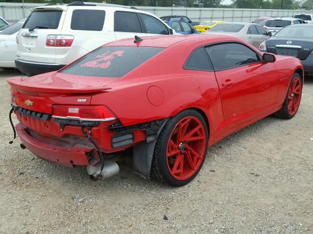 2G1FK1EJ3F9203077 - 2015 CHEVROLET CAMARO 2SS RED photo 4