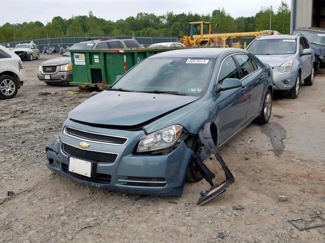 1G1ZH57B794203616 - 2009 CHEVROLET MALIBU 1LT BLUE photo 2