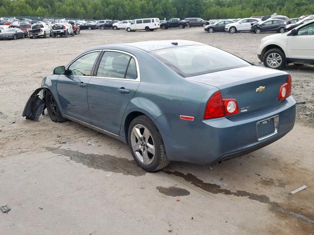 1G1ZH57B794203616 - 2009 CHEVROLET MALIBU 1LT BLUE photo 3