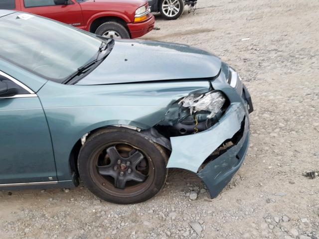 1G1ZH57B794203616 - 2009 CHEVROLET MALIBU 1LT BLUE photo 9
