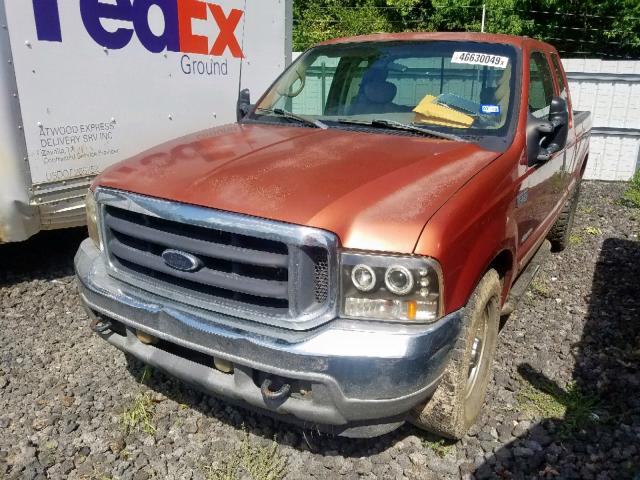 1FTSX30F81EC49208 - 2001 FORD F350 SRW S ORANGE photo 2