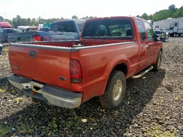 1FTSX30F81EC49208 - 2001 FORD F350 SRW S ORANGE photo 4