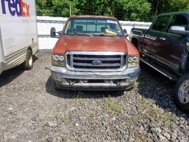 1FTSX30F81EC49208 - 2001 FORD F350 SRW S ORANGE photo 9