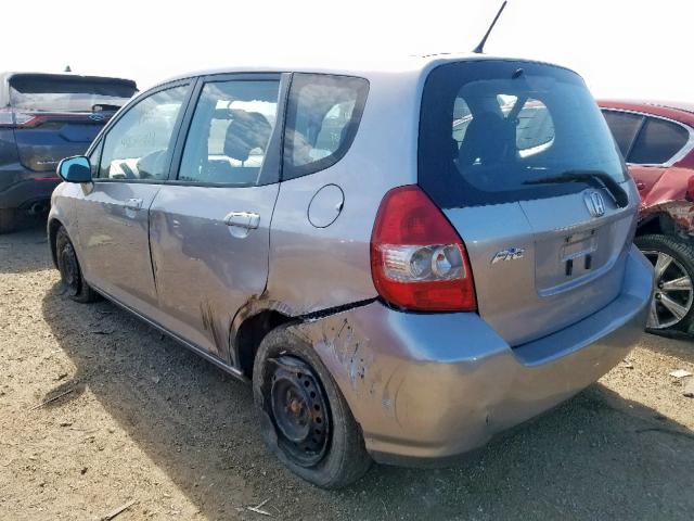 JHMGD38418S039433 - 2008 HONDA FIT SILVER photo 3