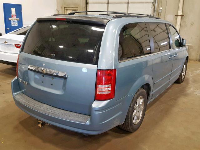 2A8HR54P78R610937 - 2008 CHRYSLER TOWN & COU TEAL photo 4