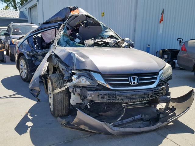 1HGCR2F87FA120314 - 2015 HONDA ACCORD EXL GRAY photo 1