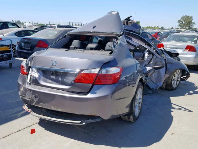 1HGCR2F87FA120314 - 2015 HONDA ACCORD EXL GRAY photo 4