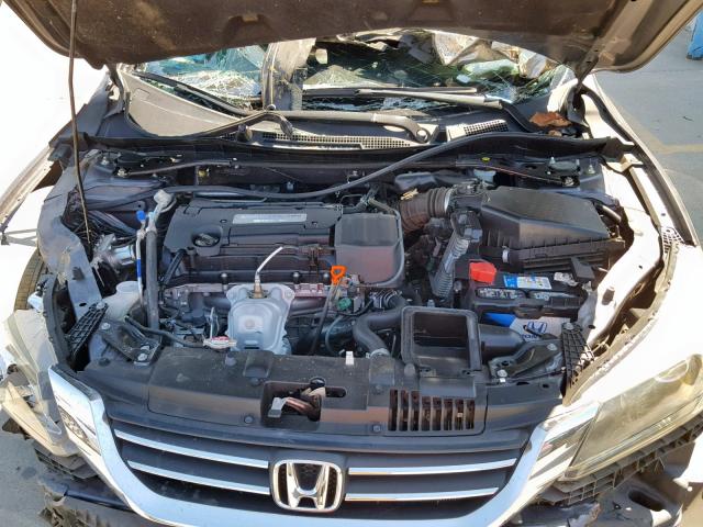 1HGCR2F87FA120314 - 2015 HONDA ACCORD EXL GRAY photo 7