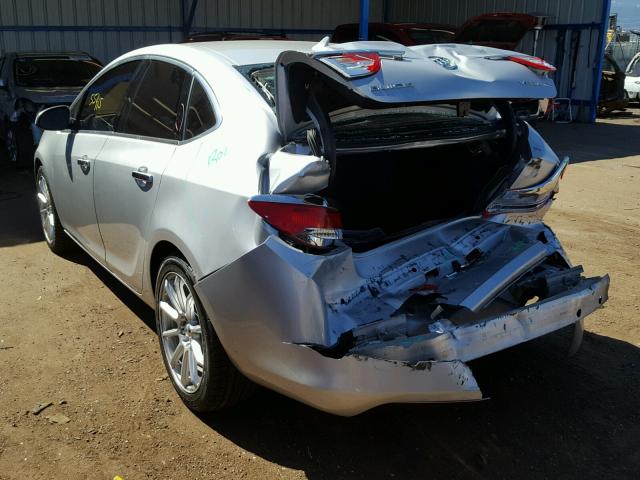 1G4PR5SK7D4106116 - 2013 BUICK VERANO CON SILVER photo 3