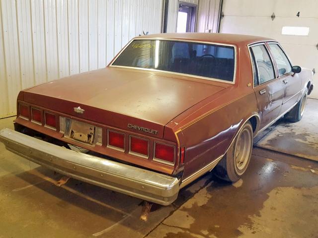 1G1AN69H2DX140977 - 1983 CHEVROLET CAPRICE CL MAROON photo 4