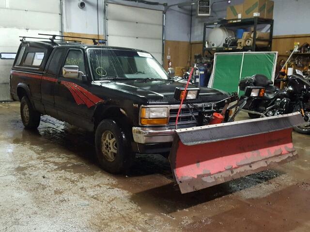 1B7GG23Y6RW116336 - 1994 DODGE DAKOTA BLACK photo 1