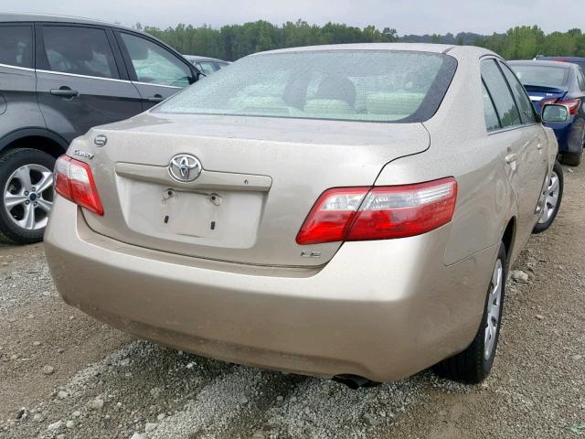 4T1BE46K97U558924 - 2007 TOYOTA CAMRY NEW GOLD photo 4