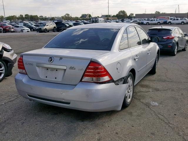 1MEHM411X5G625511 - 2005 MERCURY MONTEGO LU SILVER photo 4