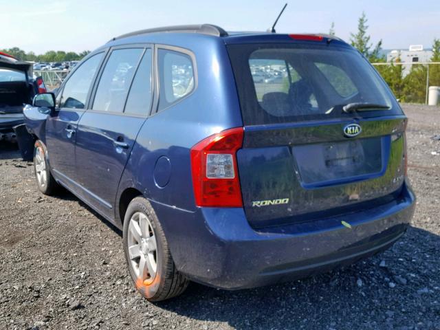 KNAFG526387172950 - 2008 KIA RONDO LX BLUE photo 3