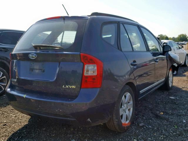 KNAFG526387172950 - 2008 KIA RONDO LX BLUE photo 4