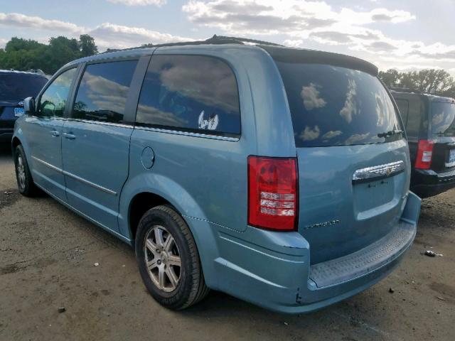 2A8HR54189R678645 - 2009 CHRYSLER TOWN & COU BLUE photo 3