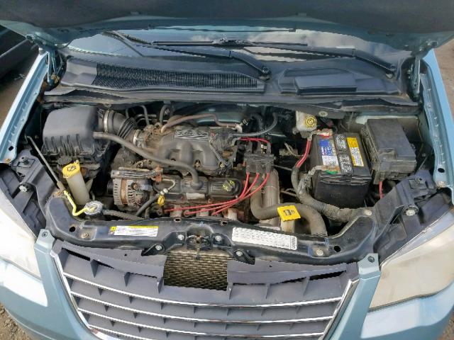 2A8HR54189R678645 - 2009 CHRYSLER TOWN & COU BLUE photo 7