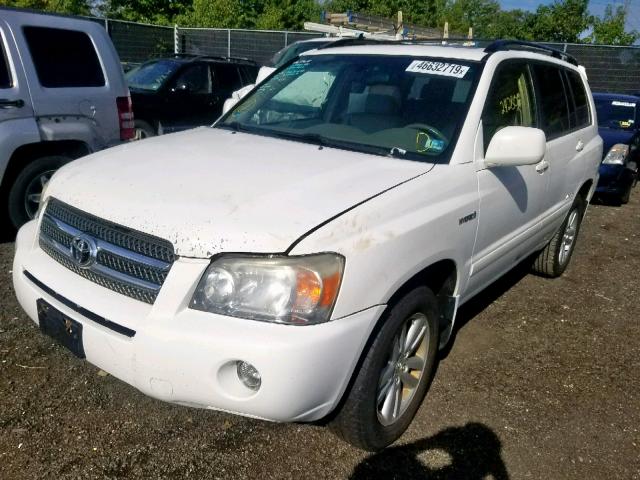 JTEEW21A860018886 - 2006 TOYOTA HIGHLANDER WHITE photo 2