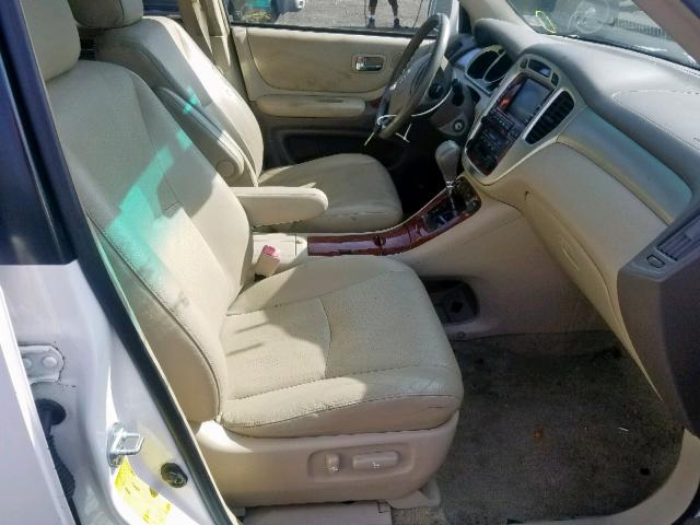 JTEEW21A860018886 - 2006 TOYOTA HIGHLANDER WHITE photo 5