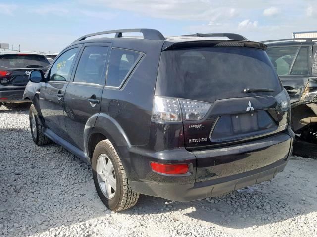 JA4AS2AW9AZ019179 - 2010 MITSUBISHI OUTLANDER BLACK photo 3