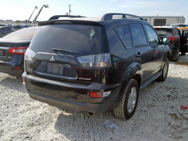 JA4AS2AW9AZ019179 - 2010 MITSUBISHI OUTLANDER BLACK photo 4