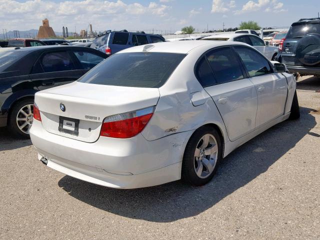 WBANE53597CW61074 - 2007 BMW 525 I WHITE photo 4