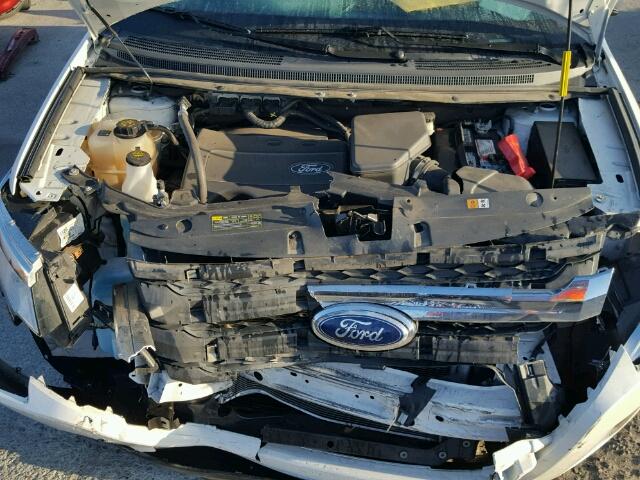 2FMDK3JC0DBE07600 - 2013 FORD EDGE SEL WHITE photo 7