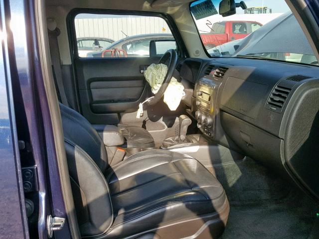 5GTDN13E678164924 - 2007 HUMMER H3 BLUE photo 5