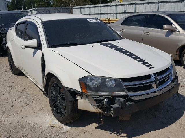 1B3BD1FG1BN507830 - 2011 DODGE AVENGER MA WHITE photo 1