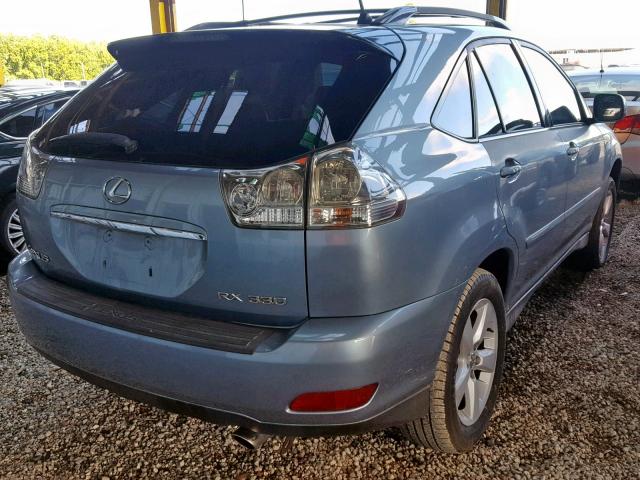 2T2GA31U85C042021 - 2005 LEXUS RX 330 BLUE photo 4