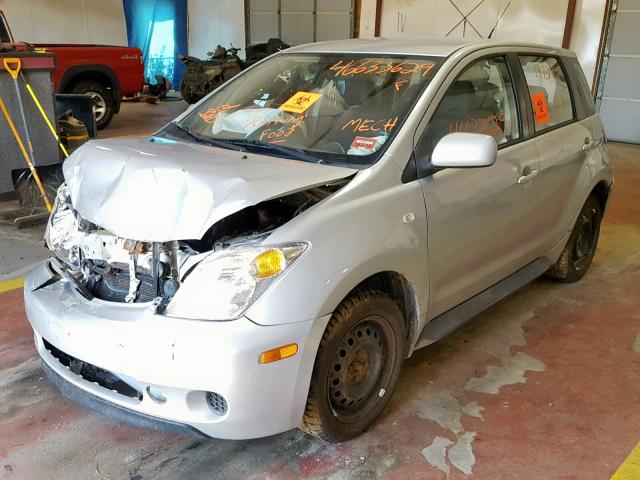 JTKKT624650129265 - 2005 TOYOTA SCION XA SILVER photo 2