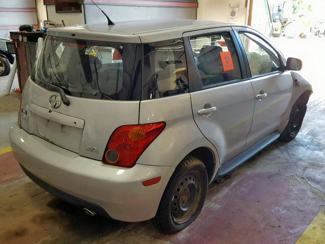 JTKKT624650129265 - 2005 TOYOTA SCION XA SILVER photo 4