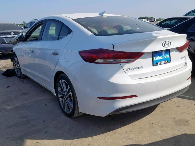 5NPD84LF6HH027316 - 2017 HYUNDAI ELANTRA WHITE photo 3